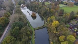 Sandbach from the Sky - Waterworks House and Dingle Lake