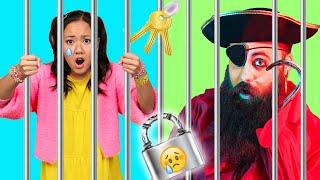 Pirate Treasure in Jail Challenge with Ellie Sparkles