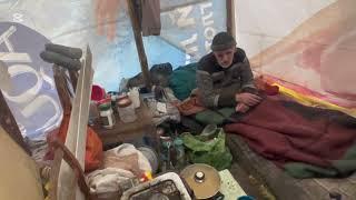 Жизнь в лесу без ноги. Люди леса. Мусорщик.