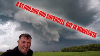 August 11 2023 Long Lived Minnesota Supercell Thundestorm - $1 Billion in Damage