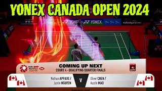 YONEX CANADA OPEN 2024 [[ Nathan APPAVE/Justin NGUYEN vs Oliver CHEN/Austin MAO]]Qualification