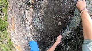 Pitch One of The Daddy 5.6 ~ Rock Climb The Amphitheater, Linville Gorge