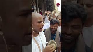 Ecstatic kirtan in virupaksha inside the temple 