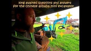 The long awaited Alibaba Chinese mini excavator QUESTIONS AND ANSWERS TIME