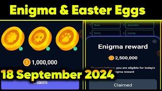 18 September Rocky Rabbit Daily Easter Eggs and Enigma | 3.5M Coin Free