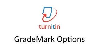 Turnitin - GradeMark Options