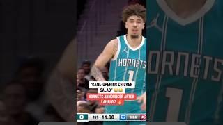 HORNETS ANNOUNCER HYPED FOR LAMELO FIRST 3  ​⁠​⁠@ford