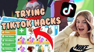 Trying TikTok Hacks On The NEW Woodland Eggs To See If I Can Hatch A LEGENDARY In Roblox Adopt Me