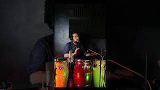 Congas impro on salsa backing track