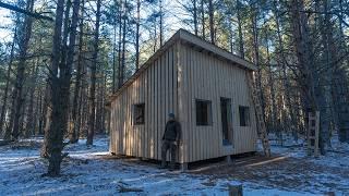 A big stage of work on my biggest house in the winter forest