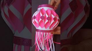 DIY Akash kandil with paper/ Diwali decoration idea #akashkandil #diwali #diy #lamp