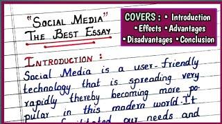 SOCIAL MEDIA Essay in English | Write An Essay on Social Media | Essay Writing on Social Media