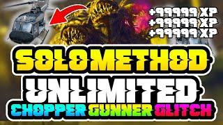 BO6 Zombie Glitches SOLO METHOD UNLIMITED CHOPPER GUNNER GLITCH (UNLIMITED XP GLITCH)