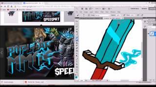 YouTube Logo Speed Art For CaptainMickman