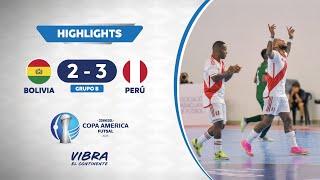 CA FUTSAL 2024 | BOLIVIA 2 - 3 PERÚ |  HIGHLIGHTS