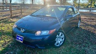 2006 Honda Civic LX Coupe 5Spd, R18 1.8 Startup & Horn