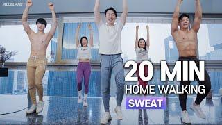 20m Indoor Fat Burning Home Walking Workout(2022