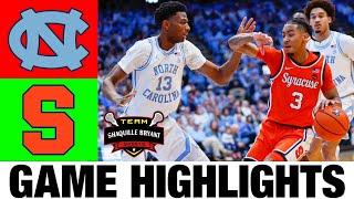 #7 North Carolina vs Syracuse Highlights | NCAA Men's Basketball | 2024 College Basketball