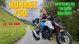 YENİ MOTOSİKLETİM İLE İLE İLK GÜN!  // HONDA HORNET 750