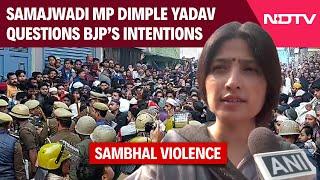 Sambhal Violence Update | Samajwadi Party MP Dimple Yadav Questions BJP’s Intentions On Sambhal