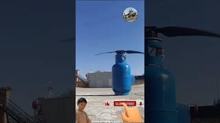 Gas bottle drone test #dronetest #dronevideo #avation #aircraft #rcaircraft