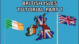 British Isles - Medium Scale World Flag Map Tutorial [Part 1] [Minecraft]