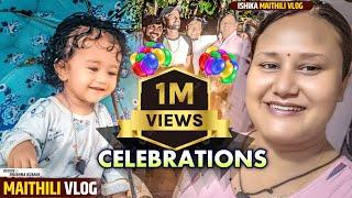 1million Celebration #ishikabhujel #vlog #comedy #diva #funnycomedy #viralvideo #fyp #trending