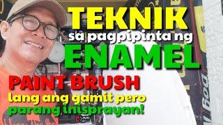 PAANO MAGPINTA GAMIT AY ENAMEL AT PAINT BRUSH I DA HUSTLER'S TV