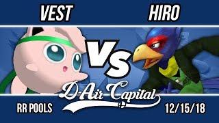 D-Air Capital 12 - Vest (Cpt.Falcon,Jigglypuff) Vs. Hiro (Falco) -  RR Pools