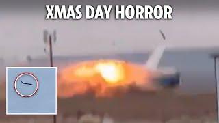 Horror moment plane carrying 67 crashes with dozens feared dead in Christmas disaster