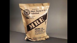 2019 US MRE Creamy Spinach Fettuccine Another One of the Worst Meal Ready to Eat Tasting Test