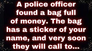  A police officer found a bag with your name on it! They’ll call soon to... 