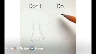 [Art] Pencil sketch Dos & Don’ts - Nose (ft. Silvie Mahdal)