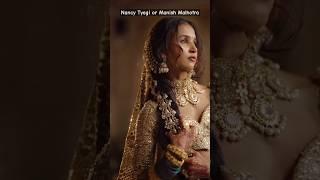 nancy tyagi | manish malhotra #ytshorts#viralshorts #nancytyagi #manishmalhotra| dhruv rathee