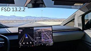 Cybertruck Version 13 FSD - Supervised Full Self Driving | 13.2.2 - Navigate to Chipotle