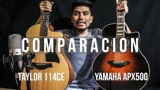 COMPARACION / Yamaha APX500 / Taylor114CE (TEST DE AUDIO) @AldoGarcia