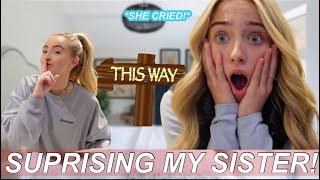 i surprised my sister after two months of being away.. *emotional*