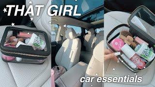 THAT GIRL CAR ESSENTIALS *pack my new car with me! amazon + target haul*