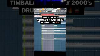 How To Make A Timbaland // Early 2000’s Drum Pattern #producer #flstudio #beat #timbaland