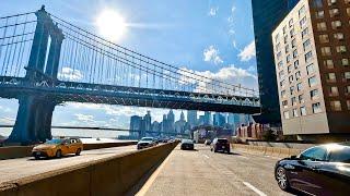 Sunny 4K Driving NYC - Long Island City to Downtown Manhattan