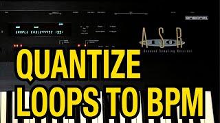 Cycle your loops to any Tempo with the Ensoniq ASR-10 Sampler