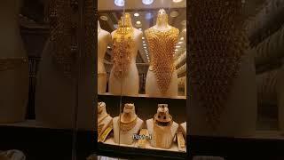 Variety of Arabic jewels collection in gold souk - part 1 #gold #ccparts #dubaigoldsouk