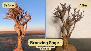 Casting Bronze Sage Brush/ Lost Organics Casting