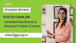 Vijeta Chhajer | Diploma in Nutrition & Diploma in Personal Training Review | FGIIT | #Shorts