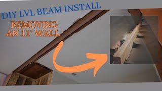 DIY LVL Beam Install / How I Installed a New Beam for a Kitchen Remodel