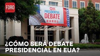 ¿Cuál es el formato del primer debate presidencial de EUA? - Noticias Mx