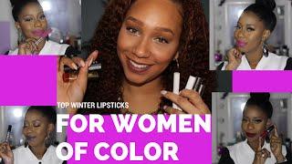 Top 10 Winter Lipsticks for WOC | Collab w/ Ashley Honeywood