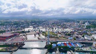 Video Drone, Kota Manado, di Pagi Hari... cuaca mendung... 7 Maret 2024. Welcome to Manado.