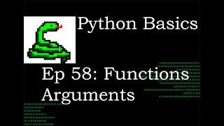 Python Basics Functions with multiple arguments and defaults