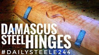 DAMASCUS STEEL HINGES ON BOX OF POWER!!!